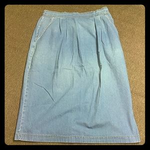 Monique Fashions Vintage Denim Skirt Size 3 X